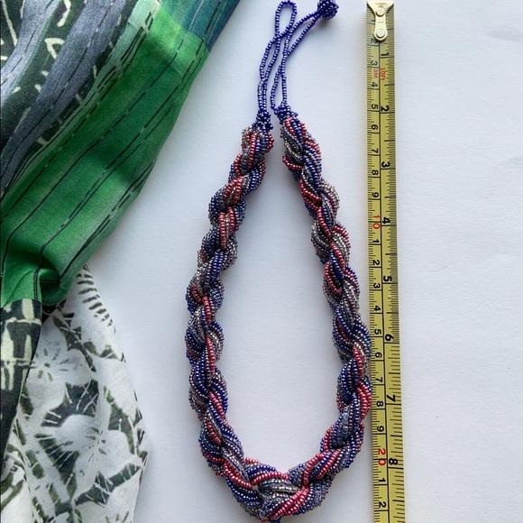🛍️🛍️ Braided seed bead necklace - Picture 4 of 6